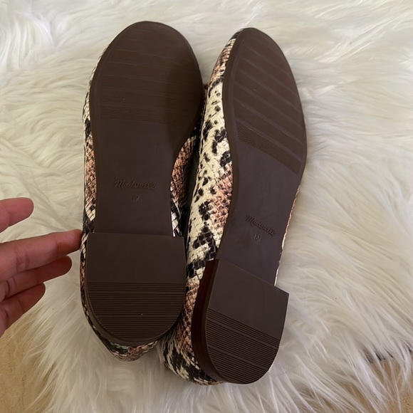 Madewell The Adelle Ballet Flats in Snake Embossed Leather - Picture 10 of 11